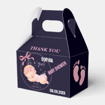 Personalized Cute Baby Shower  Favor Boxes