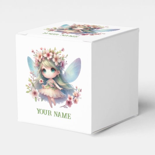 Ballotins Personalized Cute Fairy & Floral Wreath (Verso)