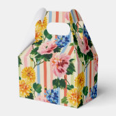 Ballotins Personalized Floral Stripe Wedding (Arrière)