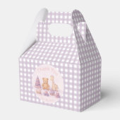 Ballotins Personalized Lavender Gingham 1st Birthday  (Verso)