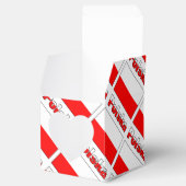 Ballotins Personalized Red Name Polska Flag Tiled Heart (Ouvert)