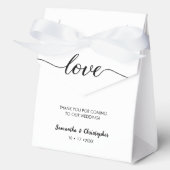 Ballotins Personalized Simple Elegant Love Wedding ScrIpt (Recto)
