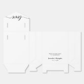 Ballotins Personalized Simple Elegant Love Wedding ScrIpt (Déplié)