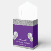 Ballotins Personnalisable Glam Violet et Argenté (Ouvert)