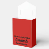 Ballotins Personnalisable Red Black Graduation Party (Ouvert)