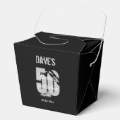 Ballotins Personnalisé Black moderne N'importe quel âge 50e  (Recto)