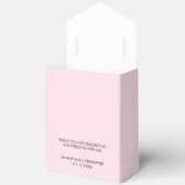 Ballotins Personnalisé Chic Love ScrIpt Mariage rose noir (Ouvrir)