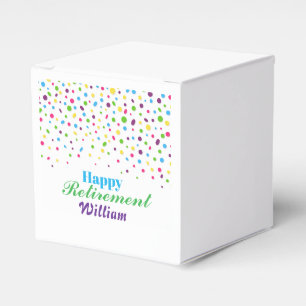 Ballotins Personnalisé Cute Confetti coloré Bonne retraite