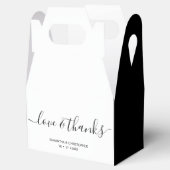 Ballotins Personnalisé Elegant Love et Merci Mariage (Ouvert)