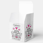 Ballotins Personnalisé Juste Marié Lune de miel Boîte à cube (Ouvert)