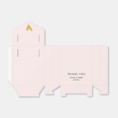 Ballotins Personnalisé Moderne Coeur rose Mariage boîte de p (Déplié)