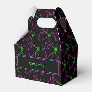 Ballotins Personnalisé Retro Neon Géométrique Motif Gable