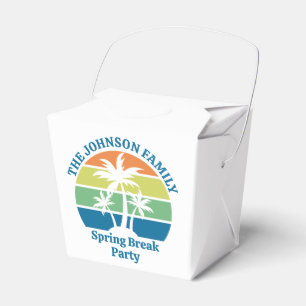 Ballotins Personnalisé Tropical Island Party Palm Trees Fort