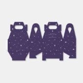 Ballotins Personnalisée Violet + Etoiles Blanches Fête du No (Déplié)