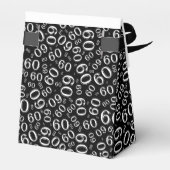 Ballotins Personnaliser : 60e Anniversaire Thème Noir/Blanc (Arrière)