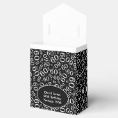 Ballotins Personnaliser : 60e Anniversaire Thème Noir/Blanc (Ouvert)