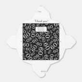 Ballotins Personnaliser : 60e fête d'anniversaire Noir/Blanc (Déplié)