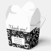 Ballotins Personnaliser : 60e fête d'anniversaire Noir/Blanc (Ouvert)