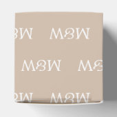 Ballotins Personnaliser avec cadeau blanc initial monogramme (Haut)