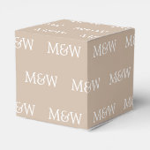 Ballotins Personnaliser avec cadeau blanc initial monogramme (Arrière)