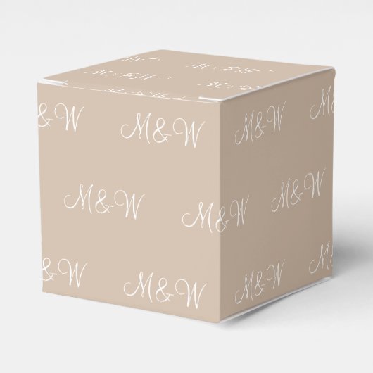 Ballotins Personnaliser avec cadeau blanc initial monogramme (Verso)