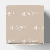 Ballotins Personnaliser avec cadeau blanc initial monogramme (Haut)