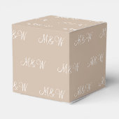 Ballotins Personnaliser avec cadeau blanc initial monogramme (Arrière)