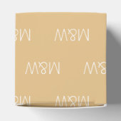 Ballotins Personnaliser avec cadeau de camel monogramme blan (Haut)