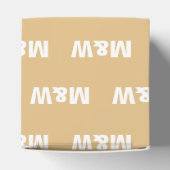 Ballotins Personnaliser avec cadeau de camel monogramme blan (Haut)