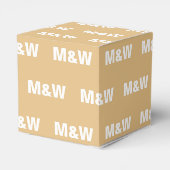 Ballotins Personnaliser avec cadeau de camel monogramme blan (Arrière)