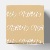 Ballotins Personnaliser avec cadeau de camel monogramme blan (Haut)