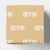 Ballotins Personnaliser avec cadeau de camel monogramme blan (Haut)