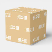 Ballotins Personnaliser avec cadeau de camel monogramme blan (Arrière)