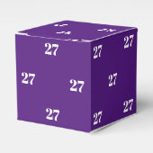Ballotins Personnaliser avec le nombre blanc initial violet  (Verso)