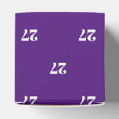 Ballotins Personnaliser avec le nombre blanc initial violet  (Haut)