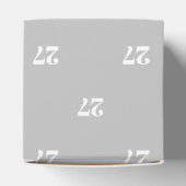 Ballotins Personnaliser avec le numéro blanc initial cadeau  (Haut)
