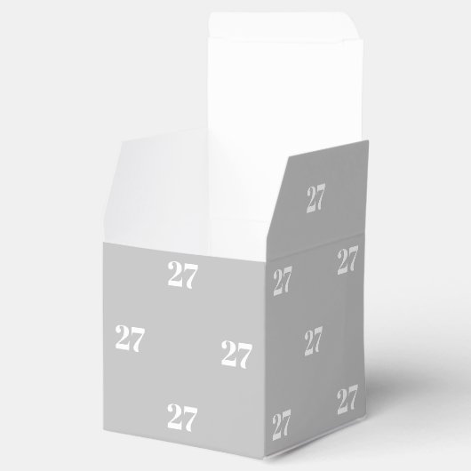 Ballotins Personnaliser avec le numéro blanc initial cadeau  (Ouvert)