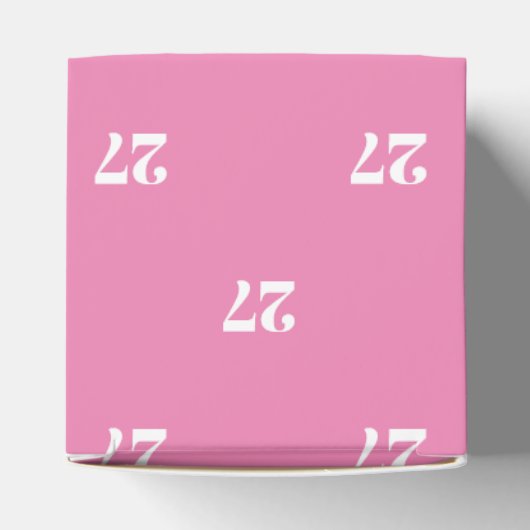 Ballotins Personnaliser avec le numéro blanc initial cadeau (Haut)