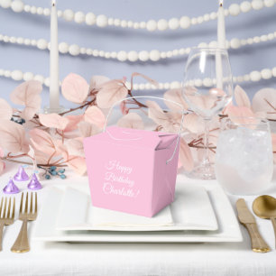 Ballotins Personnaliser avec nom, Joyeux Anniversaire, rose