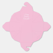 Ballotins Personnaliser avec nom, Joyeux Anniversaire, rose (Déplié)
