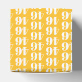 Ballotins Personnaliser avec nombre, monogramme initial jaun (Haut)