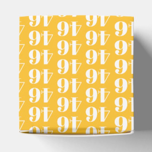 Ballotins Personnaliser avec nombre, monogramme initial jaun (Haut)