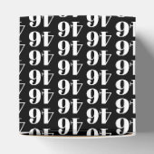 Ballotins Personnaliser avec nombre, monogramme initial noir (Haut)