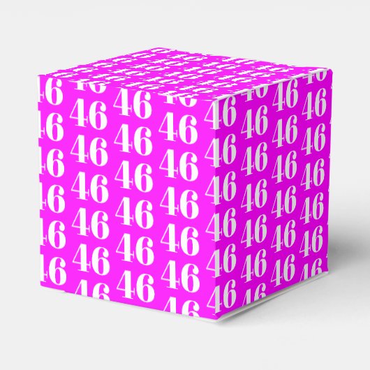 Ballotins Personnaliser avec nombre, monogramme magenta init (Arrière)
