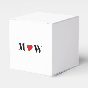 Ballotins Personnaliser Deux initiales A Loves B coeur rouge