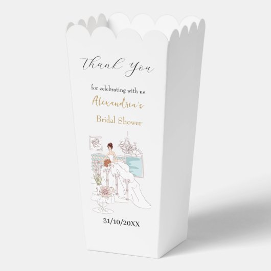 Ballotins Personnaliser la robe de shower de mariage Merci (Recto)