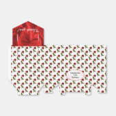 Ballotins Personnaliser : Merci - Motif Roses rouges (Déplié)