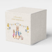 Ballotins Personnaliser Peter lapin lin beige 1er anniversai (Verso)