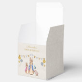 Ballotins Personnaliser Peter lapin lin beige 1er anniversai (Ouvert)