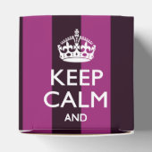 Ballotins Personnalized KEEP CALM and Your Text on Pink (Haut)
